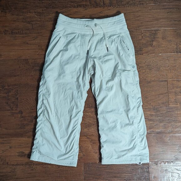 Lululemon Dance Studio Crop Pant LINED Dune Tan 4 - Picture 2 of 8
